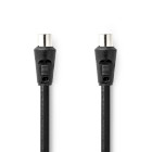 [CSGL40000BK15] Nedis CSGL40000BK15 Coax Cable Nickel Plated 90 dB 75 Ohm Double Shielded 1.5m Black