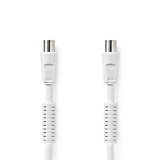 [CSGL40020WT50] Câble coaxial Nedis 5,0 m blanc - CSGL40020WT50