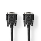 [CCGL59100BK50] Câble VGA Nedis CCGL59100BK50 VGA - VGA femelle nickelé 1280 x 800 5 m noir