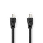 [CSGL40200BK15] Nedis CSGL40200BK15 Coaxial Cable Nickel Plated 90 dB 75 Ohm Double Shielded 1.5m Black