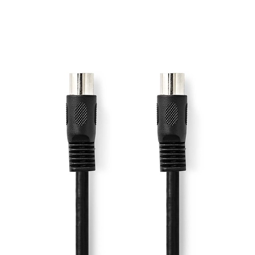 [CAGL20000BK10] Nedis CAGL20000BK10 DIN Audio Cable DIN 5-Pin Nickel Plated 1m Black