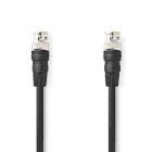 [CVGL01000BK10] Nedis CVGL01000BK10 BNC Video Cable Nickel Plated 75 Ohm 1m Black