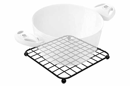 [292504] Artex 292504 Potstaantje Black Globe 19x19x2cm Metaal Zwart