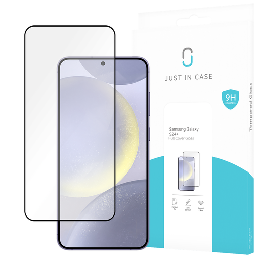 [8326461] Just in Case 8326461 Full Cover Screenprotector Gehard Glas Samsung Galaxy S24+ Black