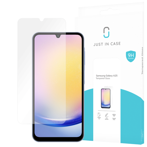 [8445698] Just in Case 8445698 Protection d'écran en verre trempé Samsung Galaxy A25