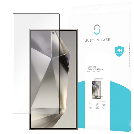 [8326515] Just in Case 8326515 Full Cover Screenprotector Verre Trempé Samsung Galaxy S24 Ultra 