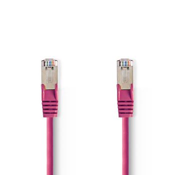 [CCGP85121PK75] Nedis CCGP85121PK75 CAT5e Network Cable SF/UTP RJ45 7.5m Pink