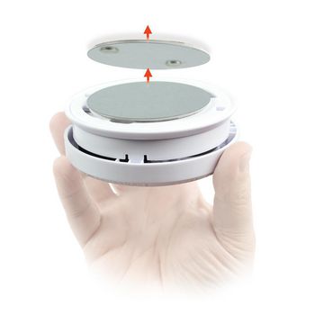 [DTCTBR10] Nedis DTCTBR10 Mounting Kit Smoke Detector 70 mm Magnetic Self-adhesive Silver