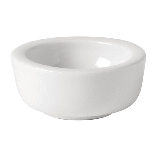 [CW265] Utopia Titan Butter Dish 65mm 6 Pieces White