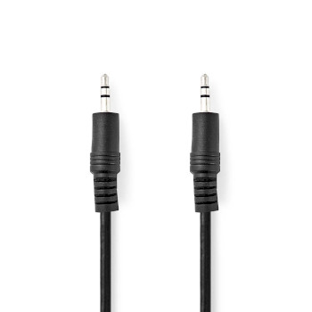 [CAGT22000BK05] Câble audio stéréo Nedis CAGT22000BK05, jack 3,5 mm, 50 cm, noir