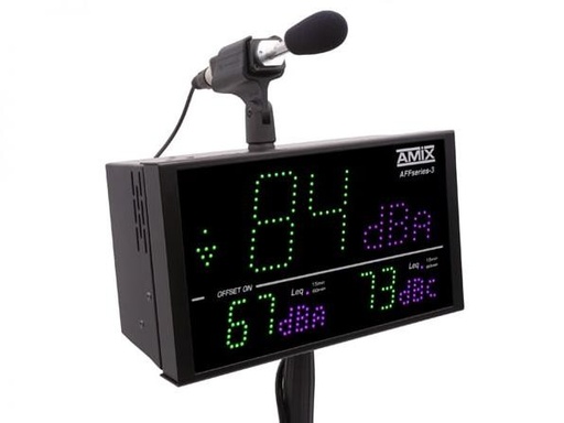 [AMI-AFF26_PACKTOUR] AMIX Geluidsmeter 3 Schermen Vaste montage - AMI-AFF26_PACKTOUR