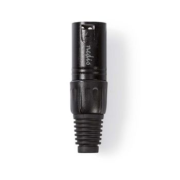 [COTP15900BK] Nedis COTP15900BK XLR Connector Nickel Plated 5mm Max Diameter Metal Black