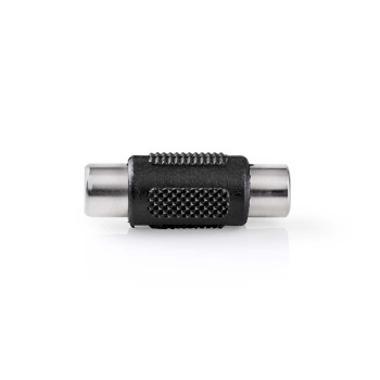 [CAGB24950BK] Nedis CAGB24950BK Mono Audio Adapter RCA Female Nickel Plated Black