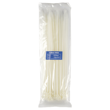 [CTS 12] Nedis CTS 12 Cable Tie 0.30 m White 100 Pieces