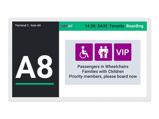 [60006041] Sharp Digitale Poster Display 25.3" 3200x1800 - 60006041