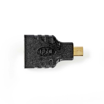[CVGB34907BK] Nedis CVGB34907BK HDMI 1.4 Adapter Micro HDMI - HDMI Female Black