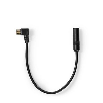 [CSVC41980BK025] Nedis CSVC41980BK025 Cable for Car Antenna Nickel Plated 30cm Black