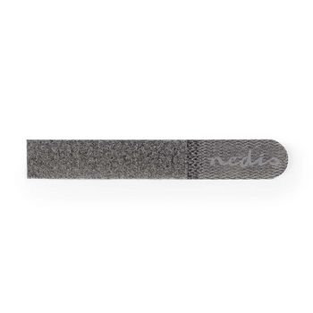 [COTP00900GY015] Nedis COTP00900GY015 Hook and Loop Cable Tie Grey 10 Pieces