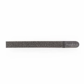 [COTP00900GY025] Nedis COTP00900GY025 Hook and Loop Cable Tie Grey 10 Pieces