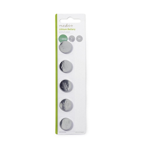 [BALCR20325BL] Nedis BALCR20325BL Lithium-Knoopcelbatterij CR2032 3 V DC 5-Pak