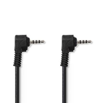 [CVGB22000BK10] Nedis CVGB22000BK10 Audio-Videokabel 3,5 mm Jack Vernikkeld 1m Zwart