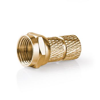 [CSBW41907ME] Nedis CSBW41907ME F-Connector Verguld 75Ohm Twist-On 5.5 mm Maximale Diameter 2 Stuks