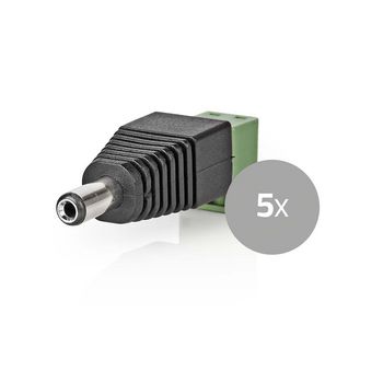 [CCTVCM11BK5] Nedis CCTVCM11BK5 CCTV Security Connector 2-Way 5.5 x 2.1 mm Black