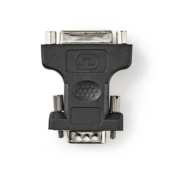 [CCGP32901BK] Nedis CCGP32901BK VGA Adapter VGA - DVI-I 24+5-Pin Female Nickel Plated Black