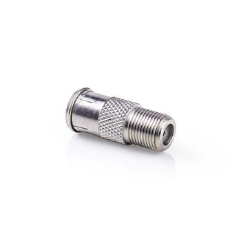 [CSGP41956ME] Nedis CSGP41956ME Coax Adapter F-Quick - F Nickel Plated 75 Ohm Silver 10 Pieces