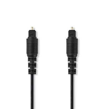 [CAGB25000BK10] Nedis CAGB25000BK10 Optical Audio Cable TosLink 1m Black