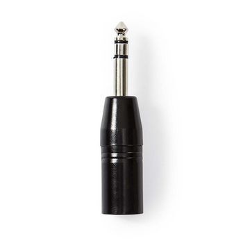 [COTP15943BK] Nedis COTP15943BK XLR-Adapter XLR 3-Pins - 6,35 mm Jack Vernikkeld Zwart 