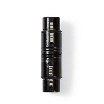 [COTP15920BK] Nedis COTP15920BK XLR-Adapter 2x XLR 3-Pins Vrouwelijk Vernikkeld Metaal Zwart