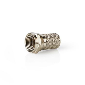 [CSGB41906ME] Nedis CSGB41906ME F-Connector Vernikkeld 75 Ohm 7mm maximale diameter  Zilver 5 Stuks