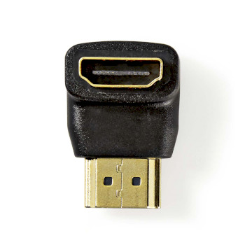 [CVGB34901BK] Nedis CVGB34901BK HDMI-Adapter Verguld Haaks  Zwart 