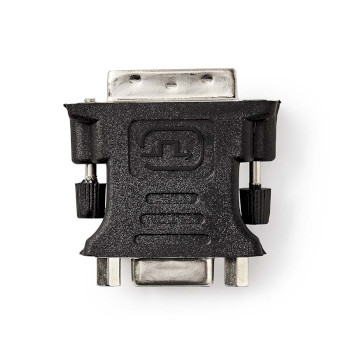 [CCGB32900BK] Adaptateur DVI Nedis CCGB32900BK DVI-I 24+5 broches - VGA femelle nickelé noir