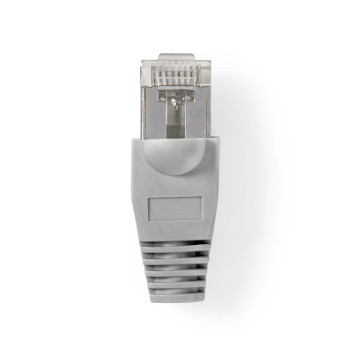 [CCGB89350GY] Nedis CCGB89350GY RJ45 Connector UTP CAT5 Gold Plated 10 Pieces Gray