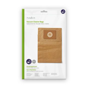 [DUBG110NUM10] Sacs d'aspirateur Nedis DUBG110NUM10 Numatic, 10 pièces, papier marron