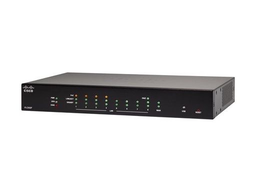 [RV260P-K9-G5-RF] Cisco RV260P Router 8-Port Switch 800Mbps Incl. VPN - RV260P-K9-G5-RF