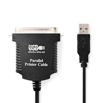 [CCGP60880BK20] Nedis CCGP60880BK20 Parallel Cable USB-A - Centronics 36-Pins Nickel Plated 2m Black