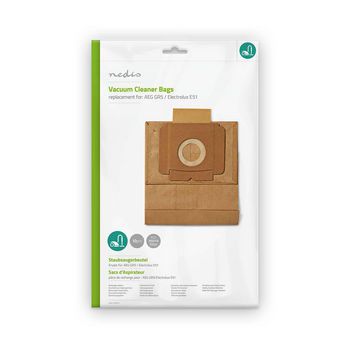[DUBG110AEG10] Nedis DUBG110AEG10 Sac d'aspirateur AEG/Electrolux 10 pièces papier Marron