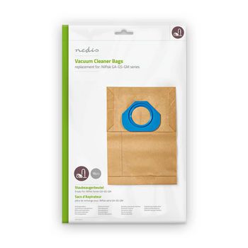 [DUBG110NIL10] Nedis DUBG110NIL10 Vacuum Cleaner Bag Nilfisk 10 Pieces Paper Brown