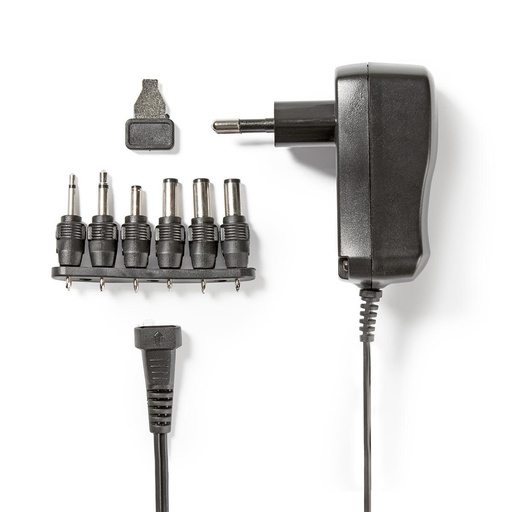 [ACPA006] Nedis ACPA006 Universal AC Power Adapter 7.2W 3-12V DC 1.80m 1.0A Black