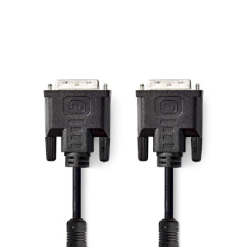 [CCGP32050BK20] Nedis CCGP32050BK20 DVI Cable DVI-I 24+5-Pin 2560x1600 Nickel Plated 2m Black