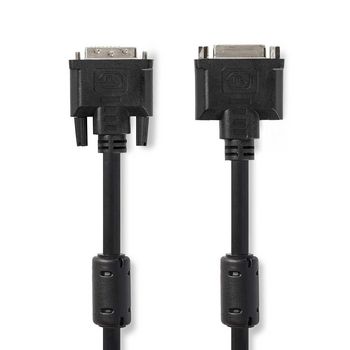 [CCGP32055BK20] Nedis CCGP32055BK20 DVI Cable DVI-I 24+5-Pin - DVI-I 24+5-Pins female 2560x1600 2m Black
