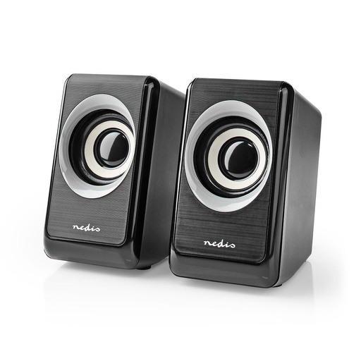 [CSPR20020BK] Nedis PC Speaker 2 unités 18 Watts Jack 3,5 mm - CSPR20020BK