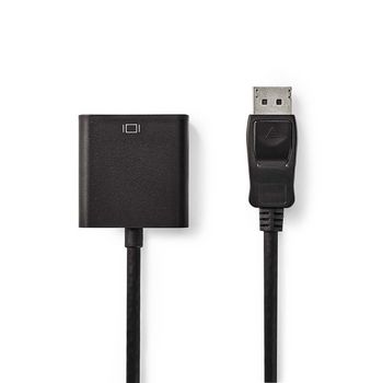 [CCGB37250BK02] Adaptateur DisplayPort Nedis CCGB37250BK02 DisplayPort - DVI-D femelle 1080p à 60 Hz nickelé 20 cm noir