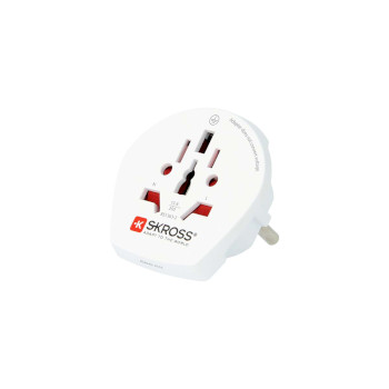 [SKR1500211E] Skross Reisadapter Wereld naar Type-F (CEE 7/7) met Aarding - SKR1500211E