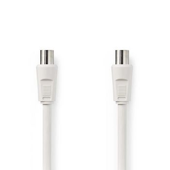 [CSGP40000WT200] Nedis CSGP40000WT200 Coaxkabel Vernikkeld 90 dB 75 Ohm Dubbel Afgeschermd 20m Wit