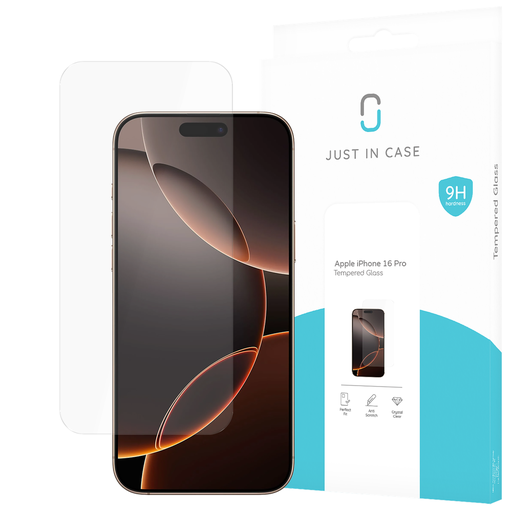 [8332530] Just in Case 8332530 Screenprotector Tempered Glass iPhone 16 Pro