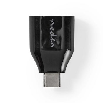 [CCGB60915BK] Nedis CCGB60915BK USB 3.2 Gen 1 Adapter USB-C - USB-A Vrouwelijk 5 Gbps Vernikkeld Zwart 